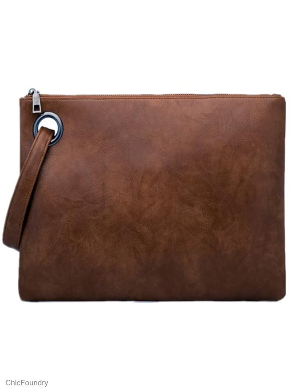 PU Leather Wristlet Clutch Evening Bag Envelope Oversize